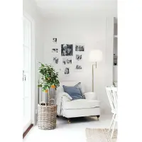 By Rydens Vloerlamp Orlando, zwart, Woon-/ Eetkamer, metaal, vloerlamp
