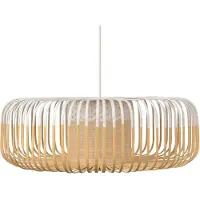 Forestier Hanglampe , Bamboo Light XL, dimbare, Wit, Woonkamer, Bamboe, Designer