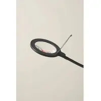 Halo Design Vloerlampe , dimbare, Zwart, Werkkamer / Kantoor, Aluminium