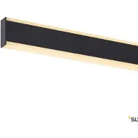 SLV Zwarte hanglamp One Linear 2x15w - 140cm