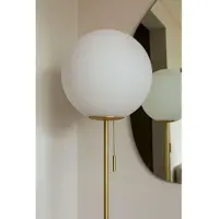 Globen Lighting Vloerlampe , Torrano, Beige, Woonkamer, Glas, Designer