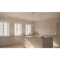 Nuura inbouwspot Anoli Spot Recessed, Ø 10 cm, wit/goud Spot, dimbaar, messing / goud, Woon-/ Eetkamer, metaal, Scandinavisch, wandlamp
