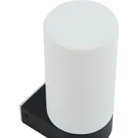LUCANDE Wandlamp Basolo, dimbaar, wit / opaal, Badkamer, metaal, Modern, Wandlamp