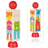 Goki houten draaipuzzel - Dieren