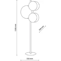 TK Lighting Vloerlamp Pulse, bruin / roest, Woon-/ Eetkamer, Textiel / Stof / Zijde, vloerlamp