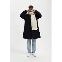 Alpaca Loca Slim Double Scarf Beige / White