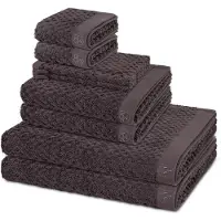 Ross Sonstiges 2 X washandjes 2 X gasten- 2 X douche- 2 X handdoek - in set 8 pack Harmony