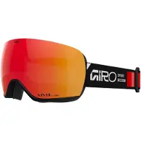 Giro - Skibrillen - Article II Slide Black Vivid Ember/Infrared voor Heren van Wol - Zwart