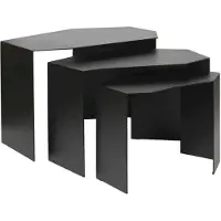 Ferm Living Bijzettafel Shard Black (Set van 3)