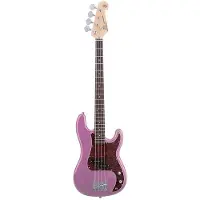 SX Elektrische basgitaar - BD2/MPP - Standard Series - P-Style - 4-snarig - Metallic Paars - Inclusief tas