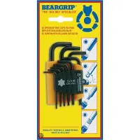 Beargrip Stiftsleutelset 2646 - 9 Sleutels - 15 - 2 - 25 - 3 - 4 - 5 - 6 - 8 - 10 mm