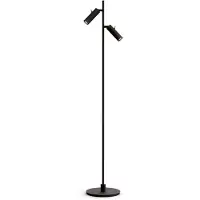 Herstal Vloerlampe , Zwart, Woonkamer, Metaal