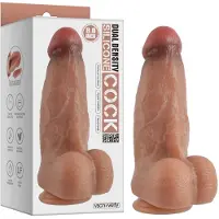 Vscnovelty Dual-Layered - Nature Feel - Silicone Super Dildo 'Girthy'