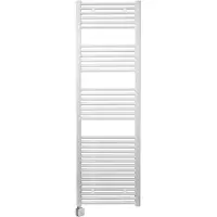 Sanicare Carini elektrische Wifi radiator 172x60cm wit met thermostaat zwart linksonder