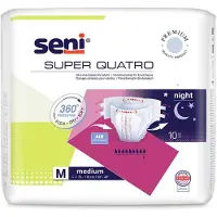 Seni Super Quatro Medium - 6 paquets de 10 protections