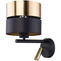 TK Lighting Wandlamp Hilton, zwart, Woon-/ Eetkamer, metaal, Modern, wandlamp