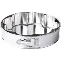 Tortownica ronde springvorm 24 cm met bloemvormige bakinleg - Bakvorm - Bakblik - Ø 24 cm - Zilver