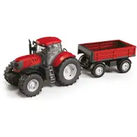 Baczek Rode Tractor Met Trailer ,60Cm.
