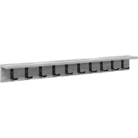 vidaXL Wandgemonteerde kapstok Grijs Sonoma 100 x 10,5 x 10,5 cm