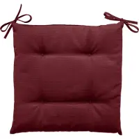 Merkloos Hesperide Tuinstoelkussen - bordeaux rood - uv-bestendig - 40x4cm - tuinstoelkussens