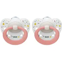 Nuk Classic | siliconen fopspenen | 2st. set | 0-6 maanden