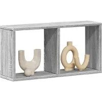 vidaXL Wandkast 60x16x30 cm bewerkt hout grijs sonoma eiken