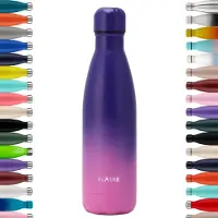 FLASKE Original 500ML - Gradient Lavender - RVS Drinkfles van 500ML - Geschikt als waterfles, thermosfles en thermoskan