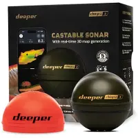 Deeper CHIRP+ 3 GPS visvinder – CHIRP sonar voor kant en boot