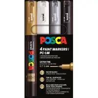 Posca Paintmarker uni pc1mc ef 4st assorti