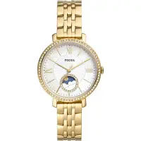 Fossil Analoog horloge 'Jacqueline' blauw / goud / wit