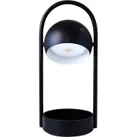 Frandsen Tafellampe , Ball Portable, dimbare, Zwart, Woonkamer, Metaal