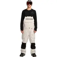 Volcom - Skibroeken - Roan Bib Overall Stone voor Heren - Maat S - Beige