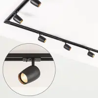 LumenXL Modern 1-fase railsysteem van 3 meter met Kimi spots - plafondlamp