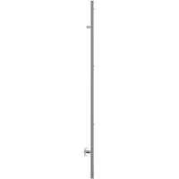 Luca Elektrische radiator sanitair incl. Timer bediening en led ring 170 cm chroom