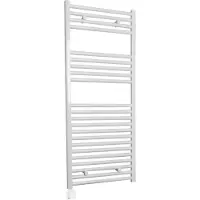 Sanicare Electrische Wifi Radiator HPW Carini 111,8x60 cm Wit Met Thermostaat Wit Linksonder