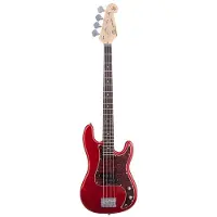 SX Elektrische basgitaar - BD2/CAR - Standard Series - P-Style - 4-snarig - Candy Apple Red - Inclusief tas