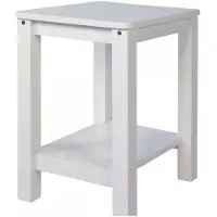 Homestyle4u Nachtkastje - Bijzettafel - Hout - Slaapkamer - Woonkamertafel - Wit