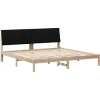 vidaXL Bedframe met hoofdeinde Bruin 200 x 200 cm Massief grenenhout