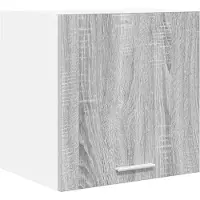vidaXL Hangkast Grijs Sonoma en Wit 40 x 31 x 40 cm Bewerkt hout