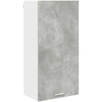 vidaXL Hangkast Beton Grijs en Wit 50 x 31 x 100 cm Bewerkt hout