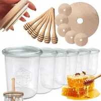 Weck Honingpotten met Lepel - 160ml - Set van 6