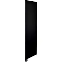 Sanicare Electrische Wifi Radiator HPW Carini Denso 180x40 cm Mat Zwart Met Thermostaat Zwart Linksonder