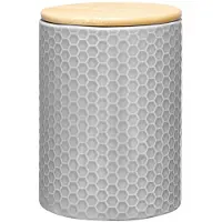 Ambition Tuvo Keukenemmer met Bamboe Deksel - 1100ml - Grijs