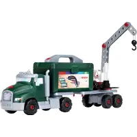 Bosch Toys Bosch Ixolino II gereedschapswagen-set - 86 onderdelen - incl. accu-schroevendraaier, gereedschapskist, aanhanger, kraan en heftruck - groen
