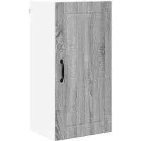 vidaXL Wandkast LUCCA Grijs sonoma 40 x 31 x 80 cm Bewerkt hout