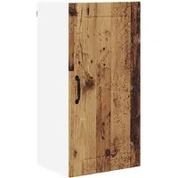 vidaXL Wandkast LUCCA Oud hout 40 x 31 x 80 cm Bewerkt hout