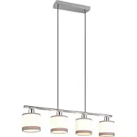 TRIO Hanglamp Davos wit 4-lichts