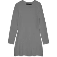 Vero Moda Gebreide jurk 'VMJosanna' grijs gemêleerd