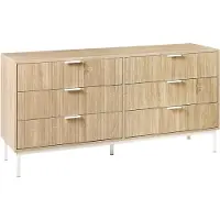 Beliani ROYALLA - Ladekast met 6 lades - Lichtbruin - MDF