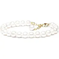 Gaura - Parel armband - Zoetwatergekweekte parel - Witte parels - Zilver met roségoud plating